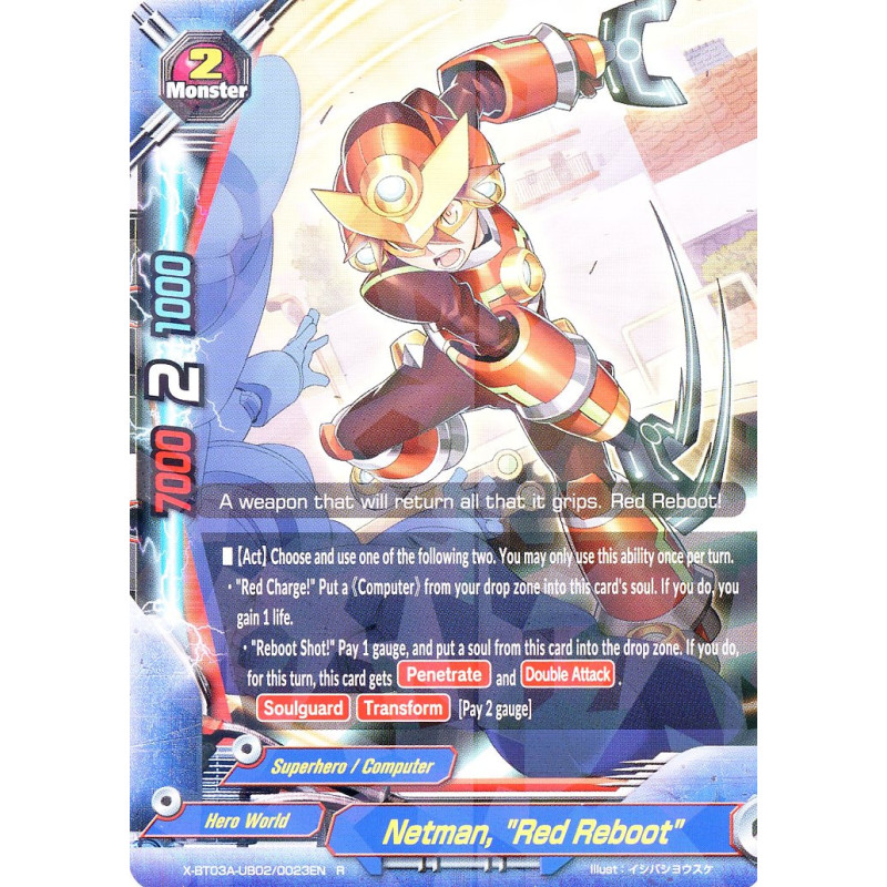 buddyfight-tcg-card-x-bt03a-ub02-0023en-r-netman-red-reboot-lvl-up-heroes-adventurers