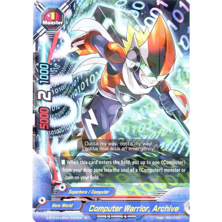 buddyfight-tcg-card-x-bt03a-ub02-0025en-r-computer-warrior-archive-lvl-up-heroes-adventurers