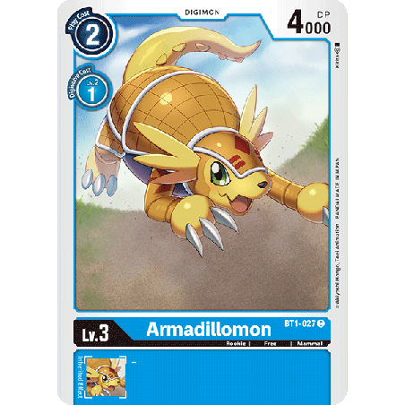 Digimon_TCG_BT1-027_Armadillomon_Common_New_Evolution_Card_Game