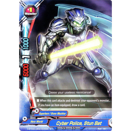 buddyfight-tcg-card-x-bt03a-ub02-0045en-c-cyber-police-stun-bat-lvl-up-heroes-adventurers