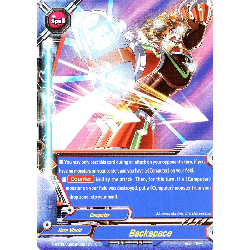 buddyfight-tcg-card-x-bt03a-ub02-0061en-c-backspace-lvl-up-heroes-adventurers