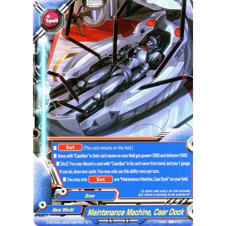 buddyfight-tcg-card-x-bt03a-ub02-0067en-c-maintenance-machine-caar-dock-lvl-up-heroes-adventurers