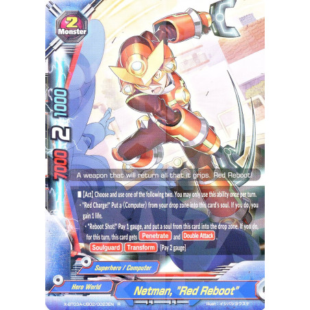 buddyfight-tcg-card-foil-x-bt03a-ub02-0023en-foil-r-netman-red-reboot-lvl-up-heroes-adventurers