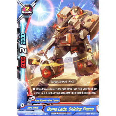 buddyfight-tcg-card-foil-x-bt03a-ub02-0042en-foil-c-quinq-lada-sniping-frame-lvl-up-heroes-adventurers