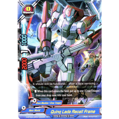 buddyfight-tcg-card-foil-x-bt03a-ub02-0053en-foil-c-quinq-lada-recall-frame-lvl-up-heroes-adventurers