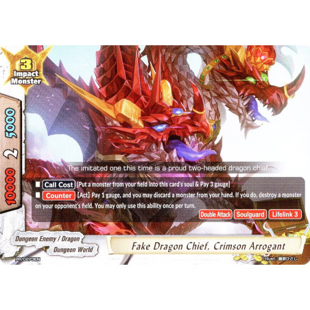 buddyfight-tcg-card-x-bt03a-pr-0273en-pr-fake-dragon-chief-crimson-arrogant-lvl-up-heroes-adventurers
