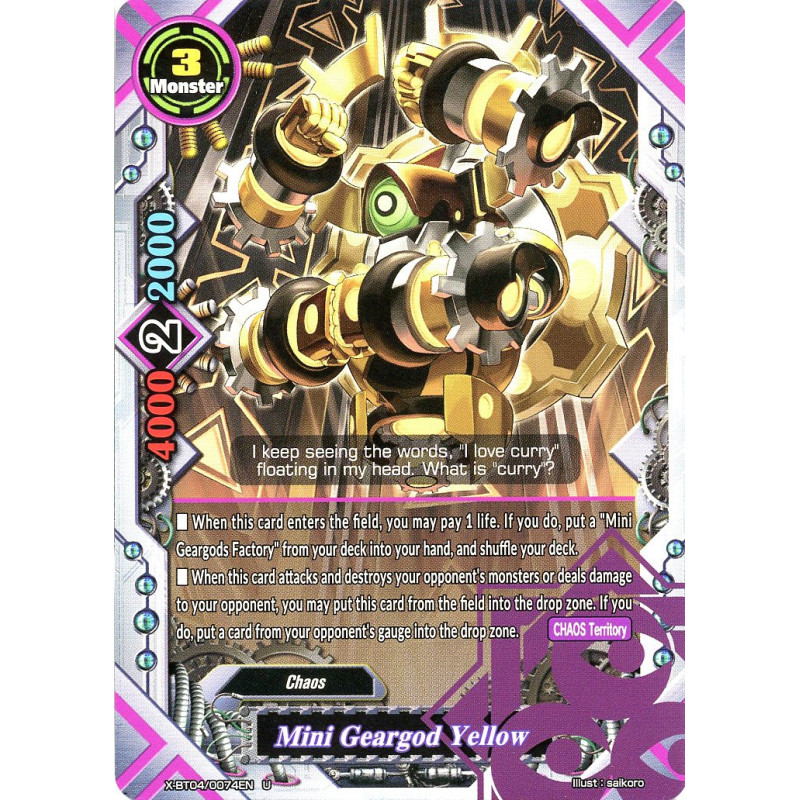 buddyfight-tcg-card-x-bt04-0074en-u-mini-geargod-yellow-rainbow-striker