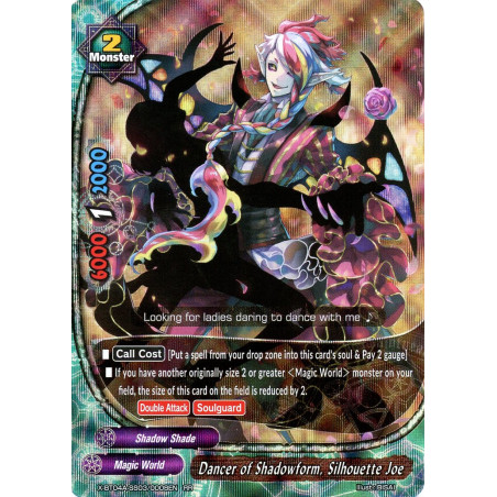 buddyfight-tcg-card-x-bt04a-ss03-0008en-rr-dancer-of-shadowform-silhouette-joe-new-world-chaos