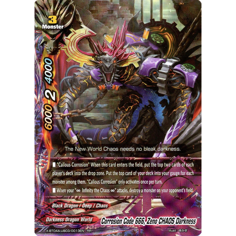 buddyfight-tcg-card-x-bt04a-ub03-0013en-rr-corrosion-code-666-zeno-chaos-darkness-new-world-chaos