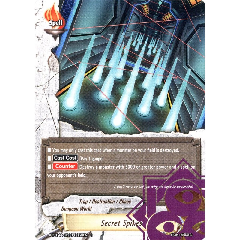 buddyfight-tcg-card-x-bt04a-ub03-0056en-c-secret-spikes-new-world-chaos