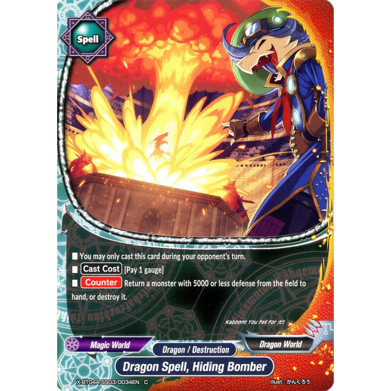 buddyfight-tcg-card-foil-x-bt04a-ss03-0034en-foil-c-dragon-spell-hiding-bomber-new-world-chaos