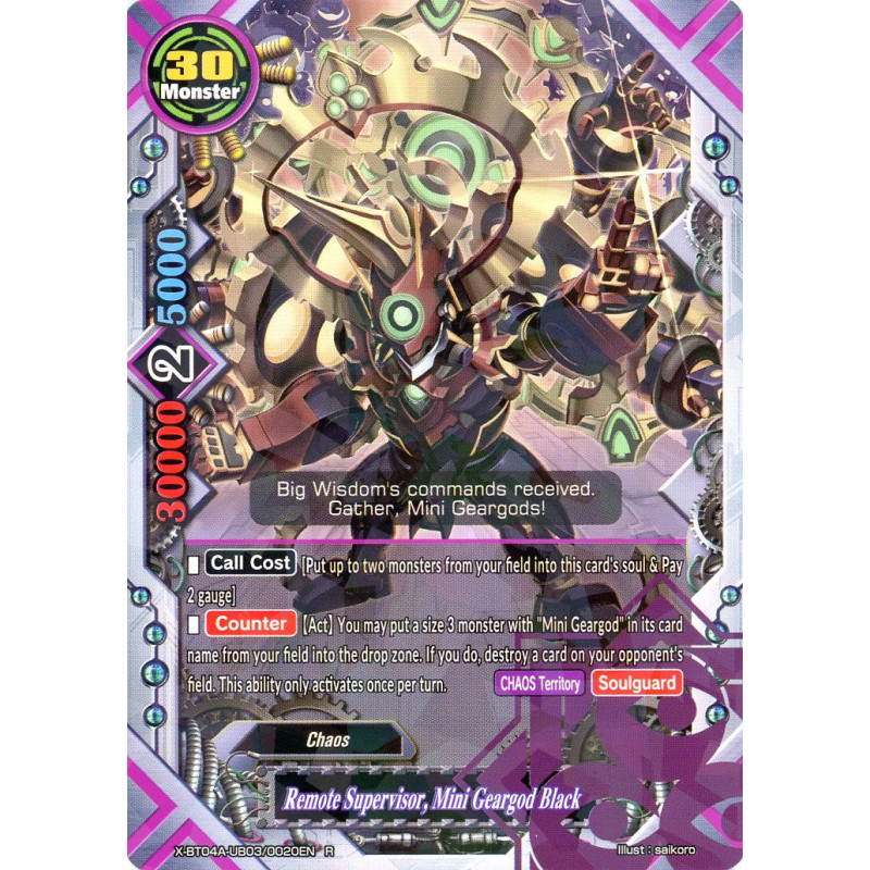 buddyfight-tcg-card-foil-x-bt04a-ub03-0020en-foil-r-remote-supervisor-mini-geargod-black-new-world-chaos