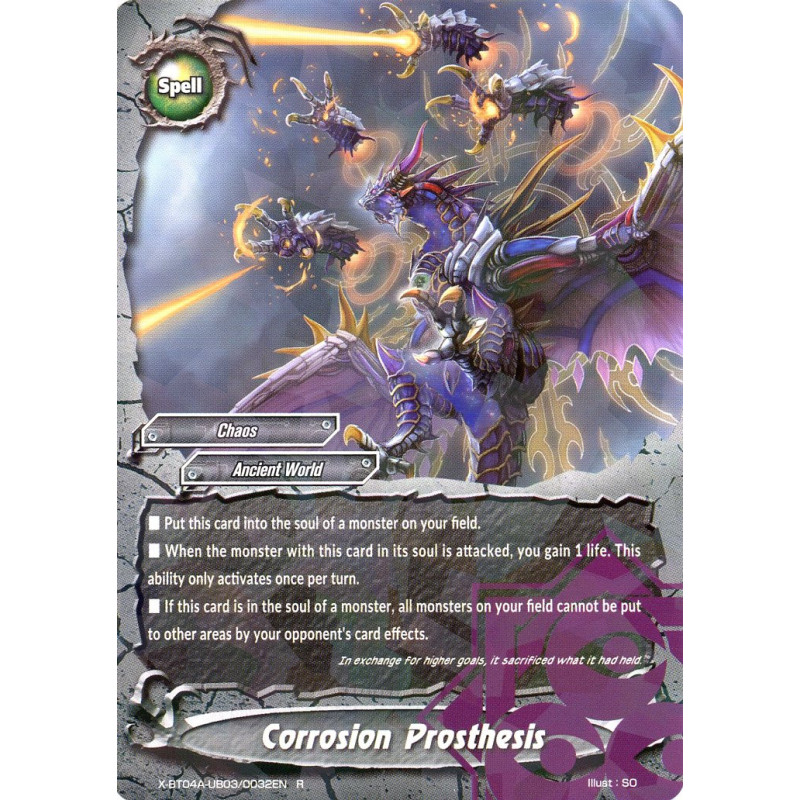 buddyfight-tcg-card-foil-x-bt04a-ub03-0032en-foil-r-corrosion-prosthesis-new-world-chaos