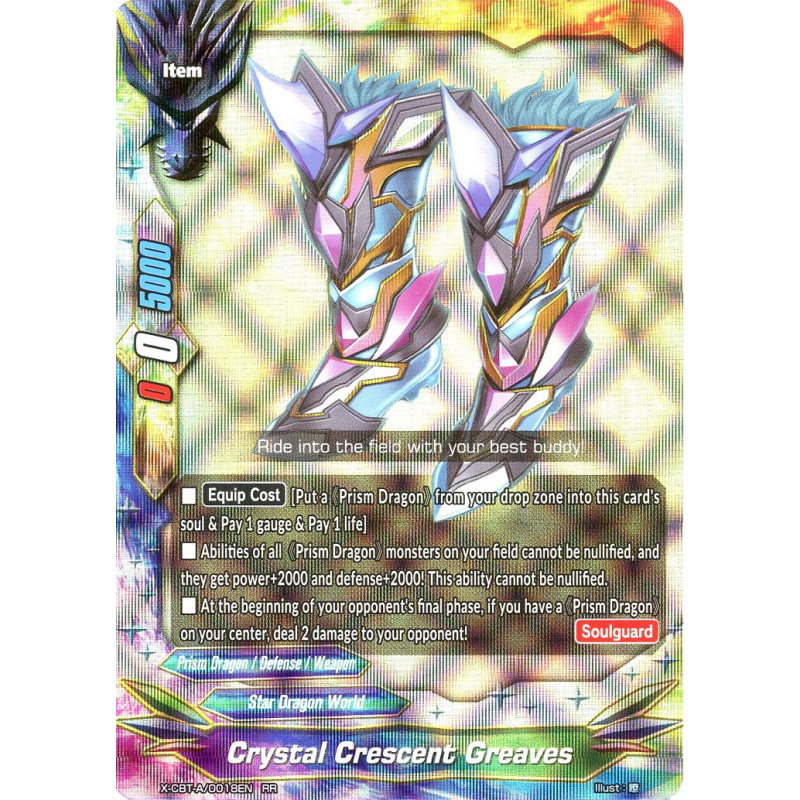 buddyfight-tcg-card-x-cbt-a-0018en-rr-crystal-crescent-greaves-driven-to-disorder