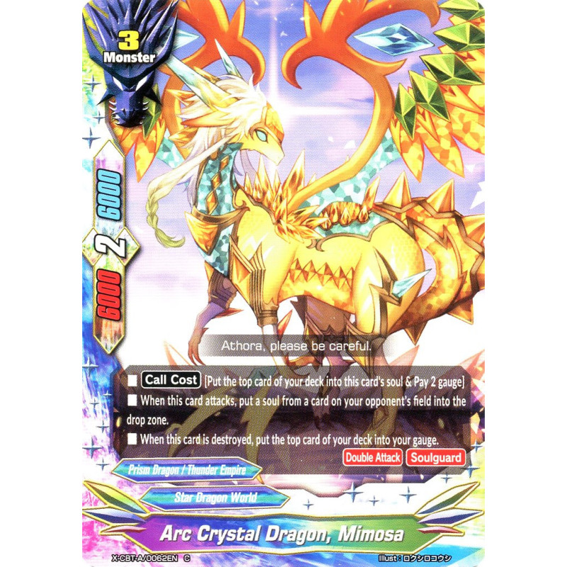buddyfight-tcg-card-x-cbt-a-0062en-c-arc-crystal-dragon-mimosa-driven-to-disorder