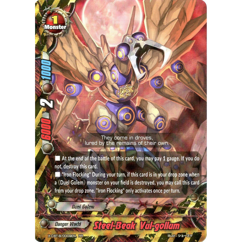 buddyfight-tcg-card-x-cbt-b-0009en-rr-steel-beak-vul-gollum-driven-to-disorder