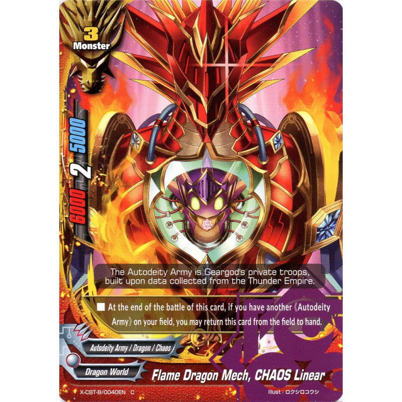 buddyfight-tcg-card-x-cbt-b-0040en-c-flame-dragon-mech-chaos-linear-driven-to-disorder