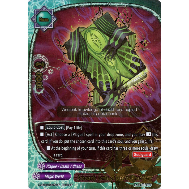 buddyfight-tcg-card-x-cbt-b-0076en-secret-scholarly-tome-of-death-aneotomy-driven-to-disorder