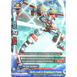 buddyfight-tcg-card-foil-x-cbt-a-0031en-foil-r-quinq-lada-ii-broadsword-frame-driven-to-disorder