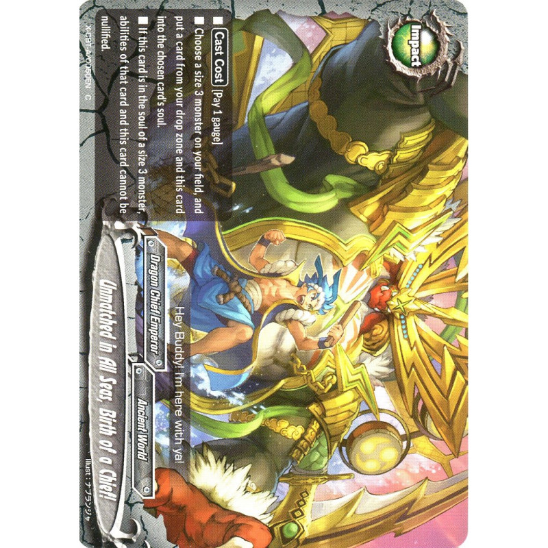 buddyfight-tcg-card-foil-x-cbt-a-0050en-foil-c-unmatched-in-all-seas-birth-of-a-chief-driven-to-disorder