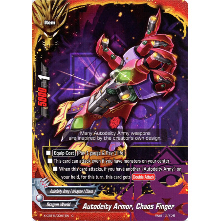 buddyfight-tcg-card-foil-x-cbt-b-0041en-foil-c-autodeity-armor-chaos-finger-driven-to-disorder