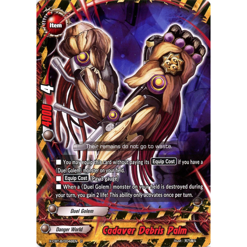 buddyfight-tcg-card-foil-x-cbt-b-0048en-foil-c-cadaver-debris-palm-driven-to-disorder