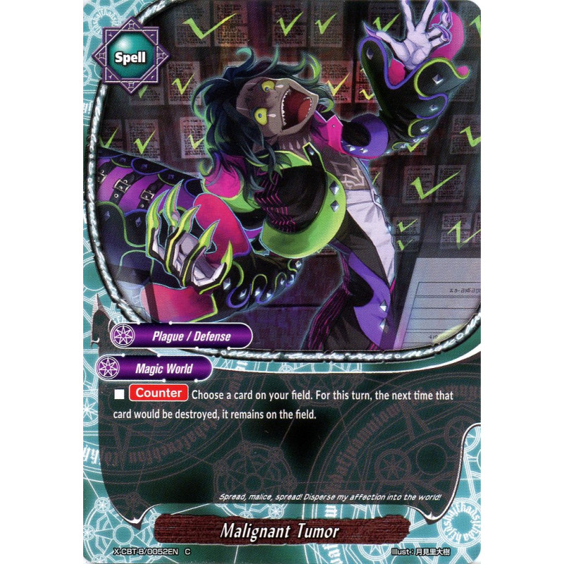 buddyfight-tcg-card-foil-x-cbt-b-0052en-foil-c-malignant-tumor-driven-to-disorder