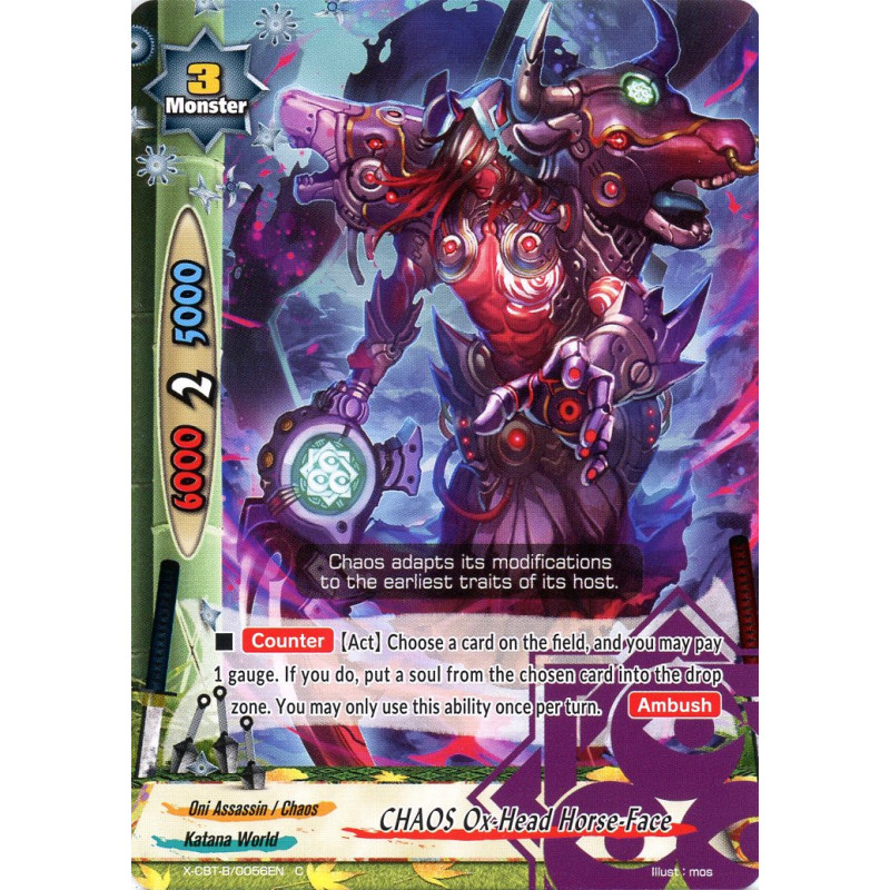 buddyfight-tcg-card-foil-x-cbt-b-0056en-foil-c-chaos-ox-head-horse-face-driven-to-disorder