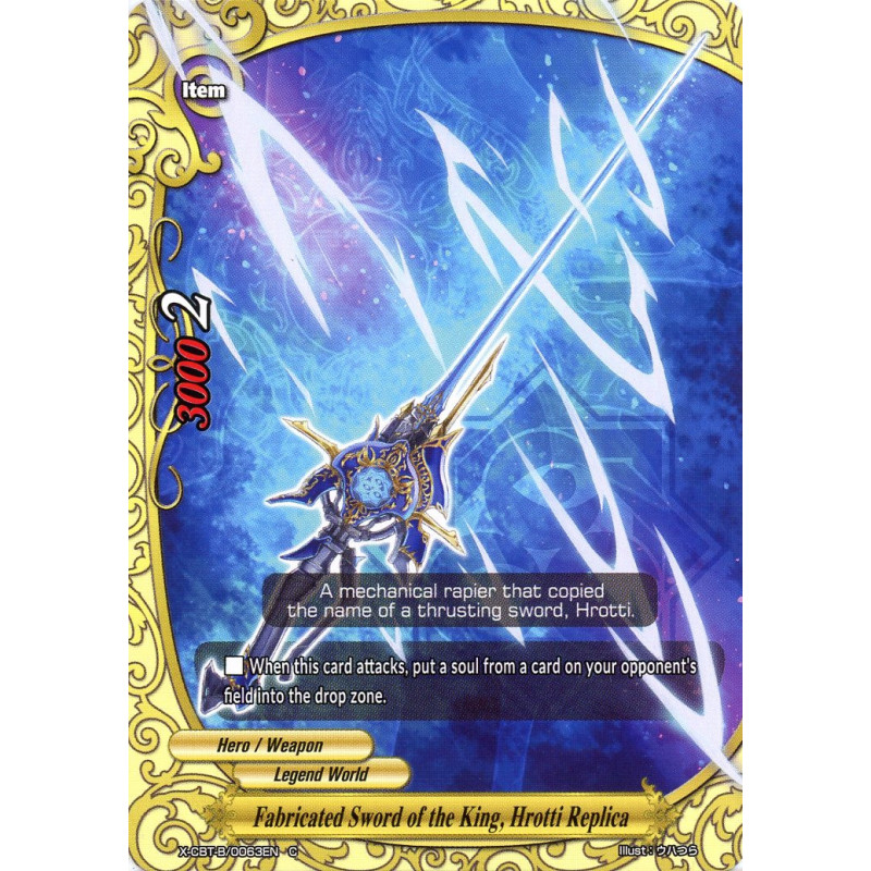 buddyfight-tcg-card-foil-x-cbt-b-0063en-foil-c-fabricated-sword-of-the-king-hrotti-replica-driven-to-disorder