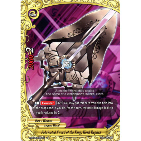 buddyfight-tcg-card-foil-x-cbt-b-0064en-foil-c-fabricated-sword-of-the-king-hovd-replica-driven-to-disorder
