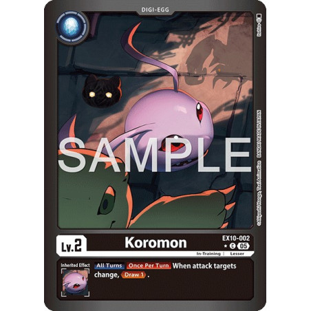 Digimon_TCG_F-EX10-002_Koromon_Foil_Common_Sinister_Order_