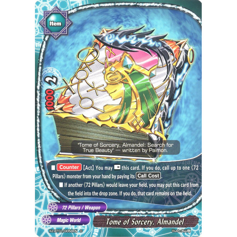buddyfight-tcg-card-x2-bt01-0058en-c-tome-of-sorcery-almandel-buddy-legends
