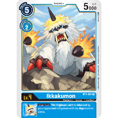 Digimon_TCG_BT1-034_Ikkakumon_Rare_New_Evolution_Card_Game