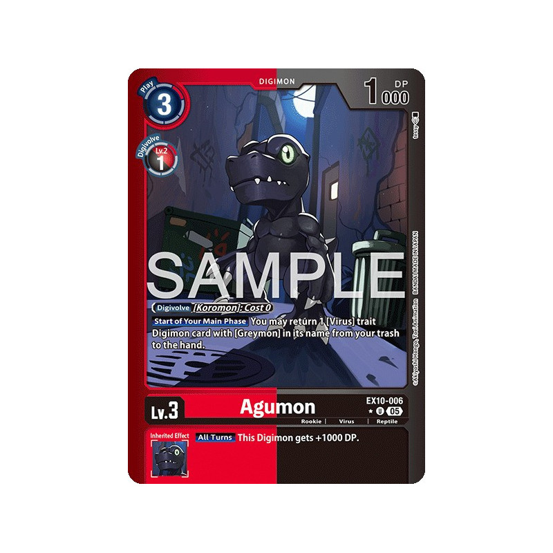 Digimon_TCG_F-EX10-006_Agumon_Foil_Uncommon_Sinister_Order_