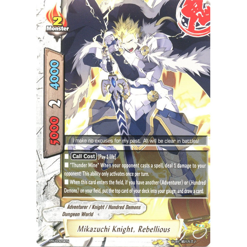 buddyfight-tcg-card-x2-bt01-pr-0329en-pr-mikazuchi-knight-rebellious-buddy-legends