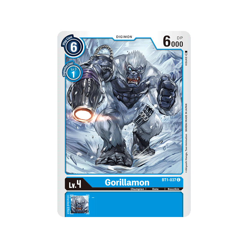 Digimon_TCG_BT1-037_Gorillamon_Common_New_Evolution_Card_Game