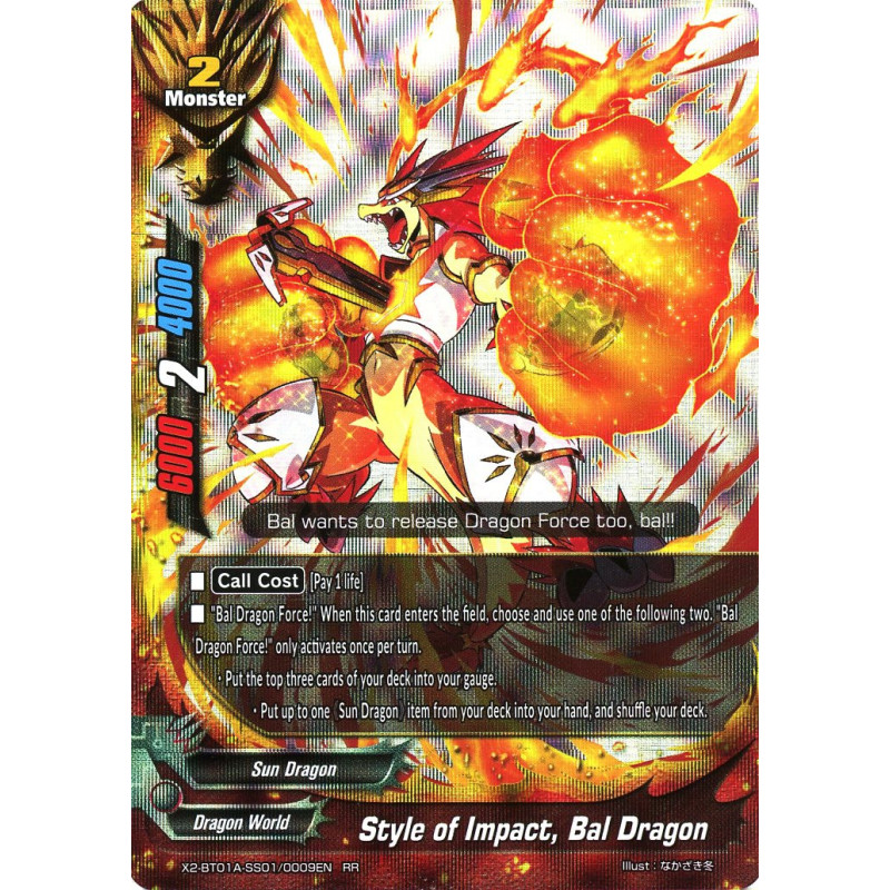 buddyfight-tcg-card-x2-bt01a-ss01-0009en-rr-style-of-impact-bal-dragon-buddy-legends