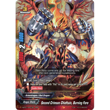 buddyfight-tcg-card-h-bt01-0001en-rrr-second-crimson-chieftain-burning-fore-neo-enforcer-ver-e