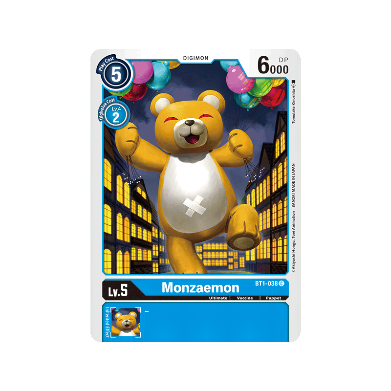 Digimon_TCG_BT1-038_Monzaemon_Common_New_Evolution_Card_Game