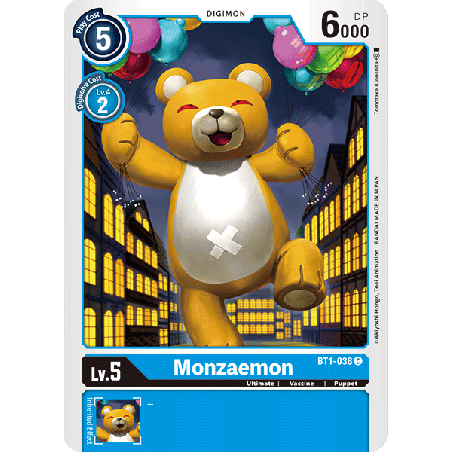 Digimon_TCG_BT1-038_Monzaemon_Common_New_Evolution_Card_Game