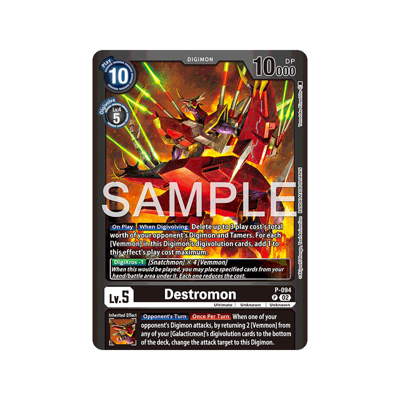 Digimon_TCG_LM-06_P-094_Destromon_Alternative_Art_Limited_Card_Pack_Billion_Bullet_Card_Game