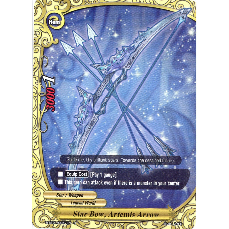 buddyfight-tcg-card-foil-h-bt01-0057en-foil-star-bow-artemis-arrow-neo-enforcer-ver-e