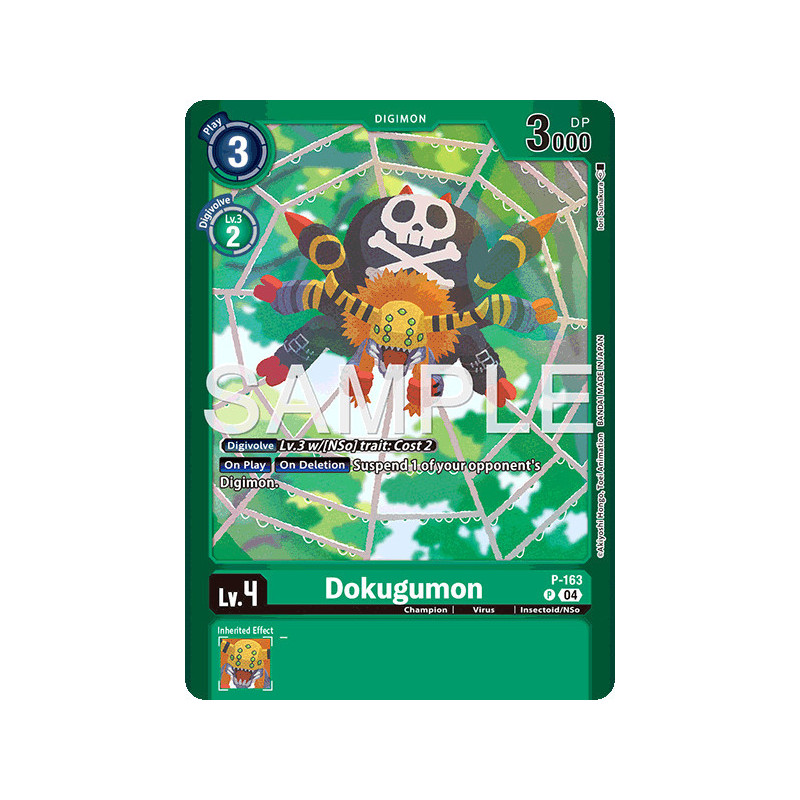 Digimon_TCG_LM-06_P-163_Dokugumon_Alternative_Art_Limited_Card_Pack_Billion_Bullet_Card_Game