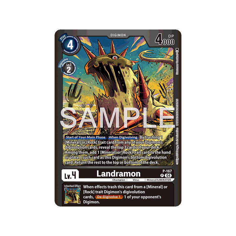Digimon_TCG_LM-06_P-167_Landramon_Alternative_Art_Limited_Card_Pack_Billion_Bullet_Card_Game