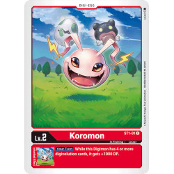 Digimon_TCG_ST1-01_Koromon_Uncommon_Sinister_Order_Card_Game