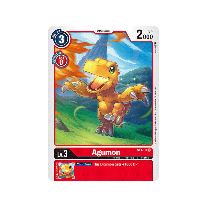Digimon_TCG_ST1-03_Agumon_Uncommon_Sinister_Order_Card_Game