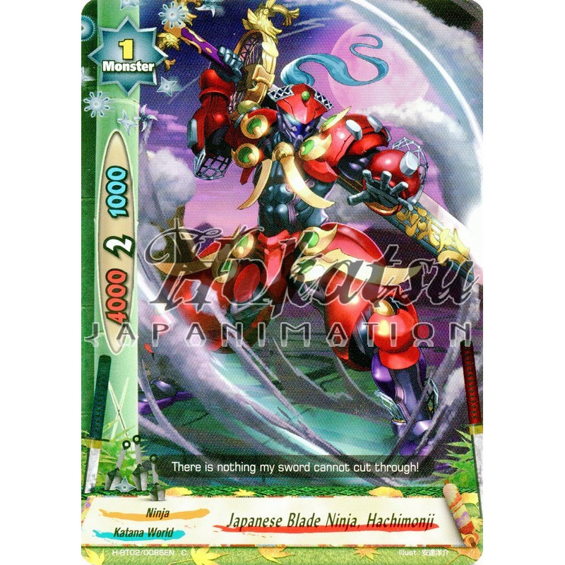 buddyfight-tcg-card-h-bt02-0086en-foil-japanese-blade-ninja-hachimonji-galaxy-burst