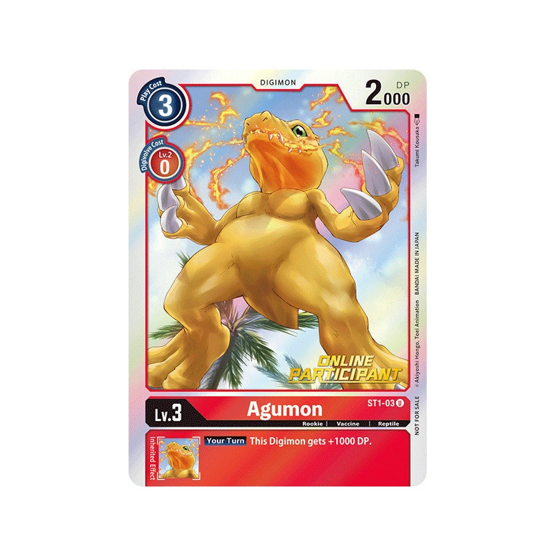 Digimon_TCG_ST1-03_AA_V2_Agumon_Alternative_Art_Sinister_Order_Card_Game