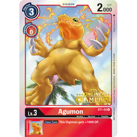 Digimon_TCG_ST1-03_AA_V4_Agumon_Alternative_Art_Sinister_Order_Card_Game