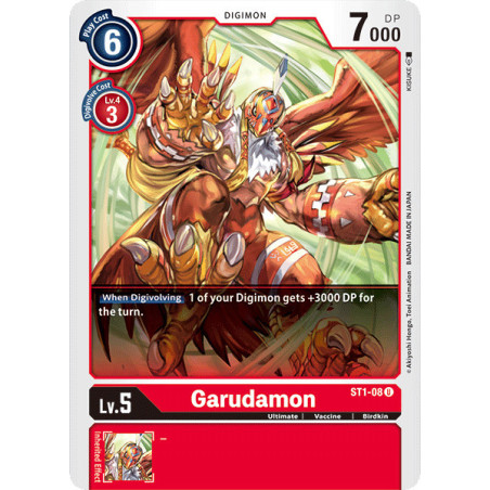 Digimon_TCG_ST1-08_Garudamon_Uncommon_Sinister_Order_Card_Game